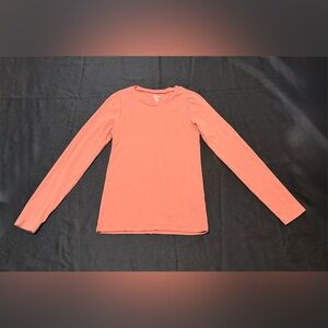 J.Crew Perfect Fit Women’s Ribbed Knit T-Shirt Pink Coral Size S NWOT